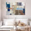 Abstrait domaine abstrait, ensemble de 3 reproductions sur toile par Alexander B-93061585