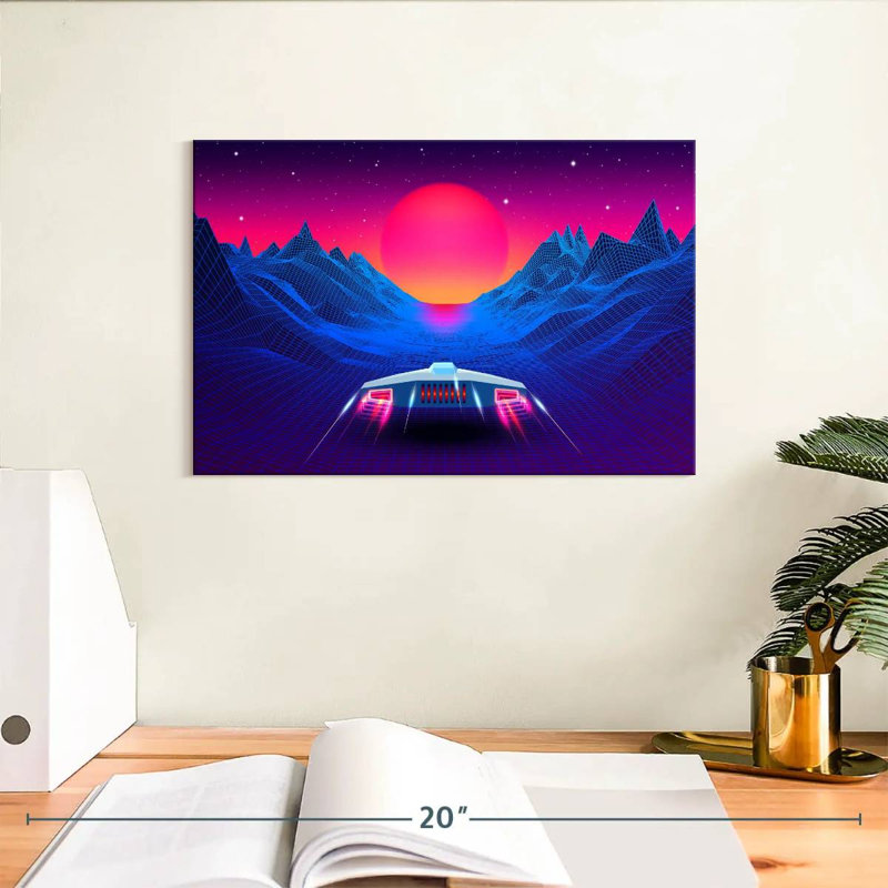 Kelan Synthwave Adventure, 8" H x 12" W