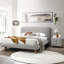 Table de chevet 2 tiroirs Grey Boucle