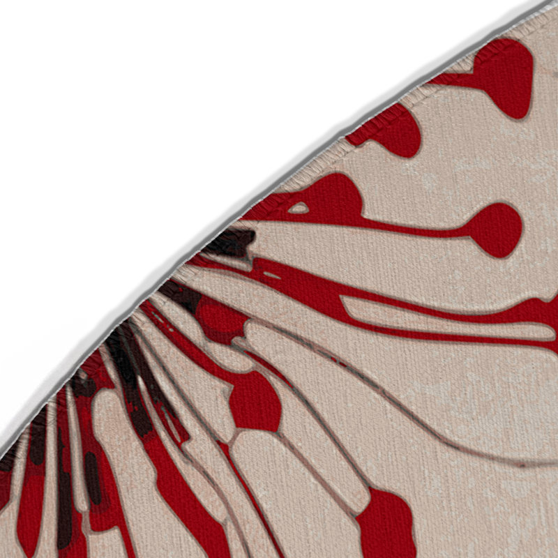 Tapis intérieur et extérieur Golden Sakura, Rond 5 pi