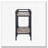 Rustic Oak and Charcoal 2-shelf Serving Cart