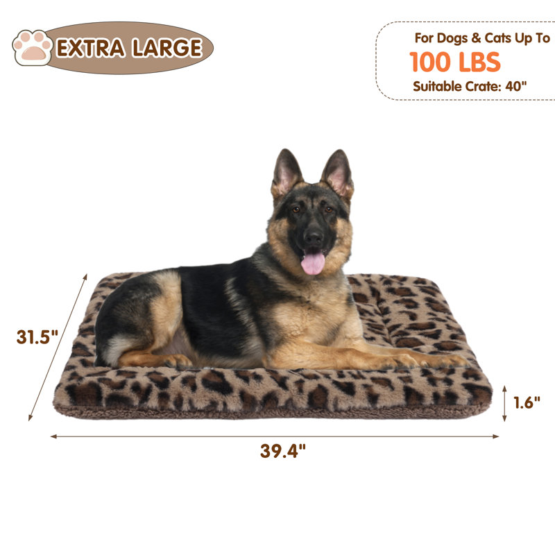 Tapis de caisse pour animal en peluche, Très grand (l 39,4 po x P 31,5 po x H 1,57 po)
