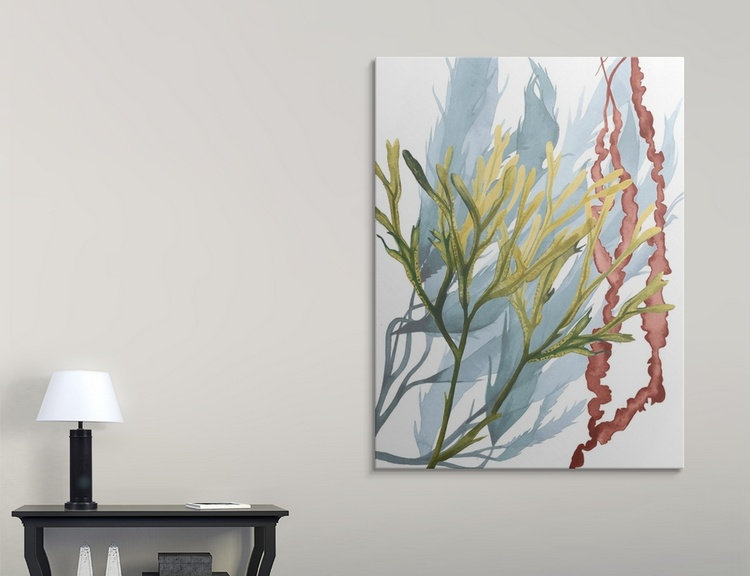 «Seaweed Flow II», impression de Grace Popp, H 24 po x l 18 po x P 1,5 po, Toile