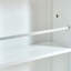 Armoire de rangement de cuisine, autoportante avec tablettes et portes réglables, idéale pour le rangement organisé et efficace des aliments dans les petits espaces