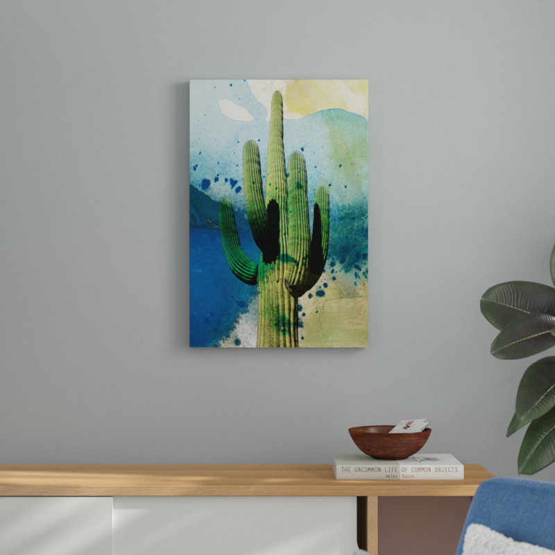 Cactus by Sisa Jasper - Graphic Art, 76cm H x 51cm W, Wrapped Canvas