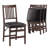 Padded Stackable Folding Dining Chairs with Solid Wood Frame, No Assembly-1183098863