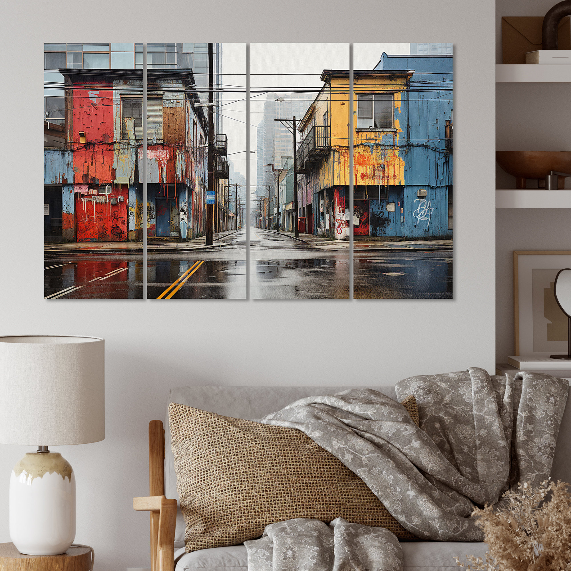 Design Art Toronto Urban Graffiti IV Canada Metal Wall Art Prints Set Wayfair