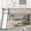 Lit mezzanine bas gris avec glissade détachable et coffre-fort-1198177360-1198177374