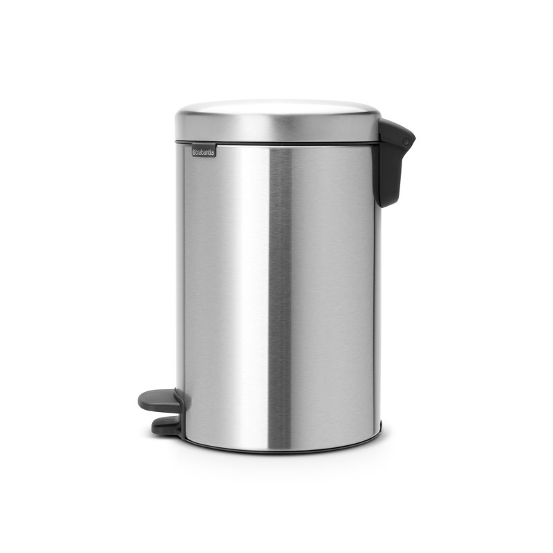 Brabantia NewIcon 12 Litre Soft Closing Pedal Bin, Matt Steel