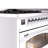 ILVE Nostalgie II Series 48 inch Dual Fuel Range with 8 Sealed Burners, Griddle (Glass Door)-98196460-98196504