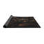 Tapis brun/noir tissé à la machine-80625234