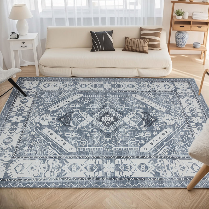 Tapis en tissu Machine Washabl, Rectangle 8 pi x 10 pi