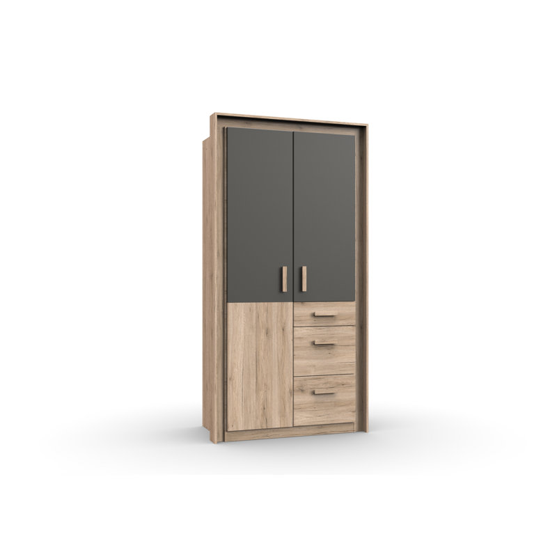 Talley 2 Door Wardrobe, White