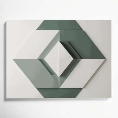 Minimalisme 90, art mural sur toile grise