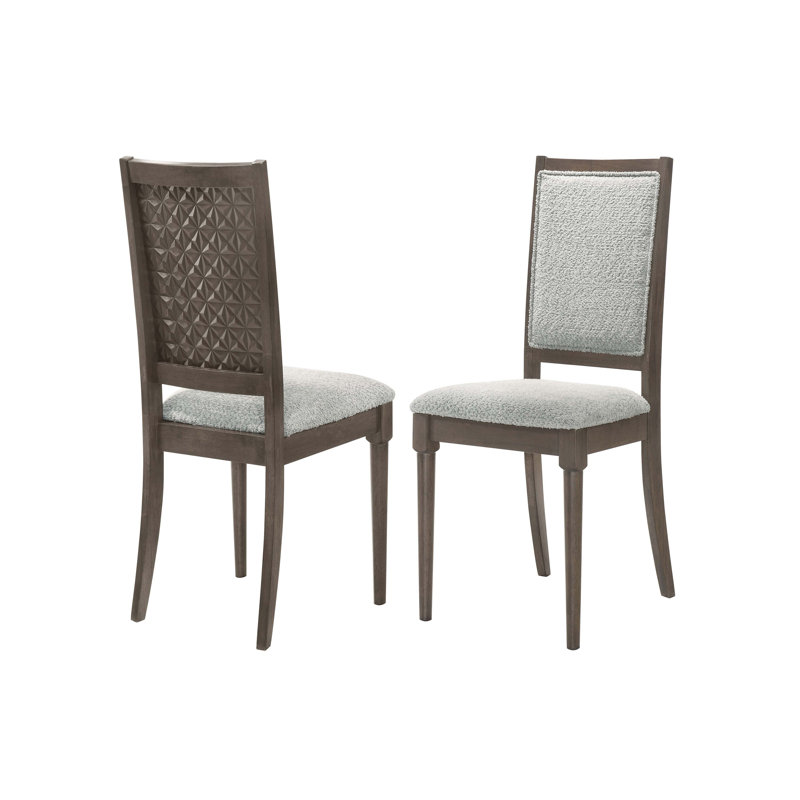 Chaise d'appoint rembourrée Perkins brun foncé (ensemble de 2)