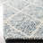 Russo Hand Woven Wool/Cotton Geometric Rug in Ivory/Blue-433149668