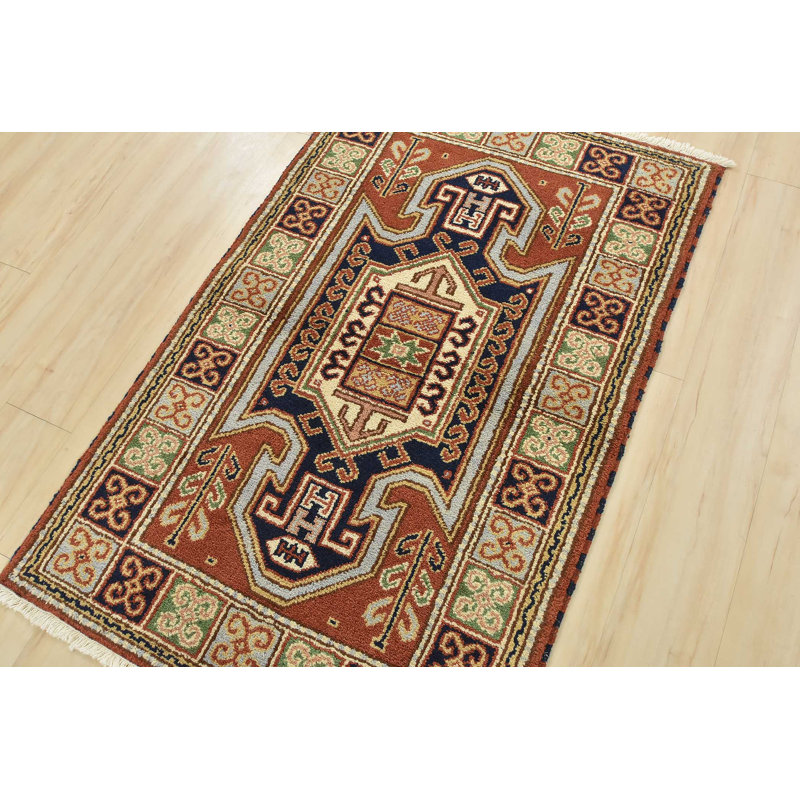 Tapis rouille unique 3 pi 3 po x 5 pi 2 po One-of-a-Kind