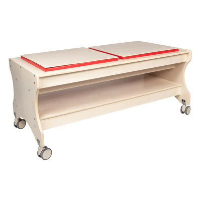 Table mobile sable et eau - assemblée