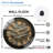 Modern Wall Clock in Artistic Abstract Design Art - 12'' Modern Glass Wall Clock
