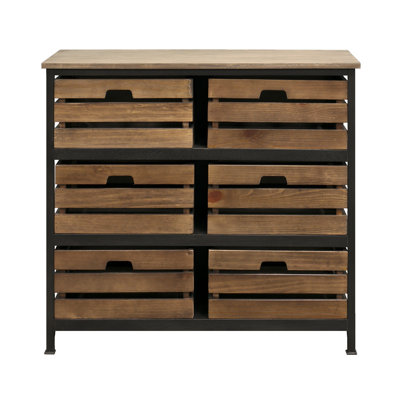 Commode de rangement 6 tiroirs sullivan Khari