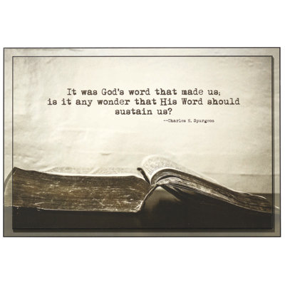" Gods Word Sustains "