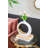 Round Vase,White/Gold