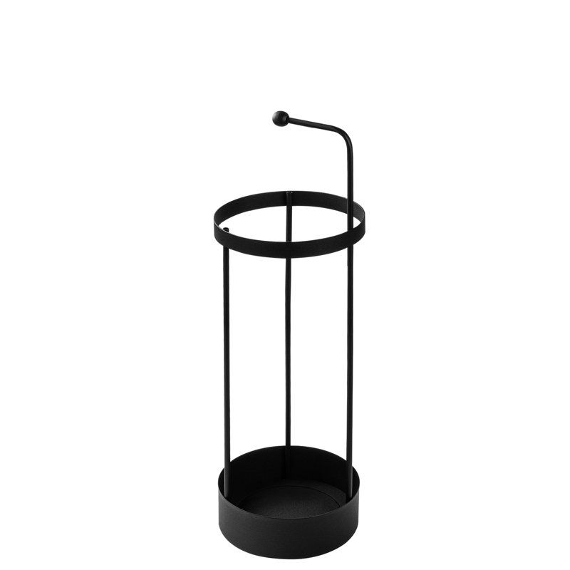 Porte-parapluie robuste en métal, noir, 8,7 x 8,7 x 26,4 pouces | Fabrication 100% durable en métal | Conception élégante et fonctionnelle pour la maison ou le bureau | Parfait pour garder les parapluies organisés et accessibles