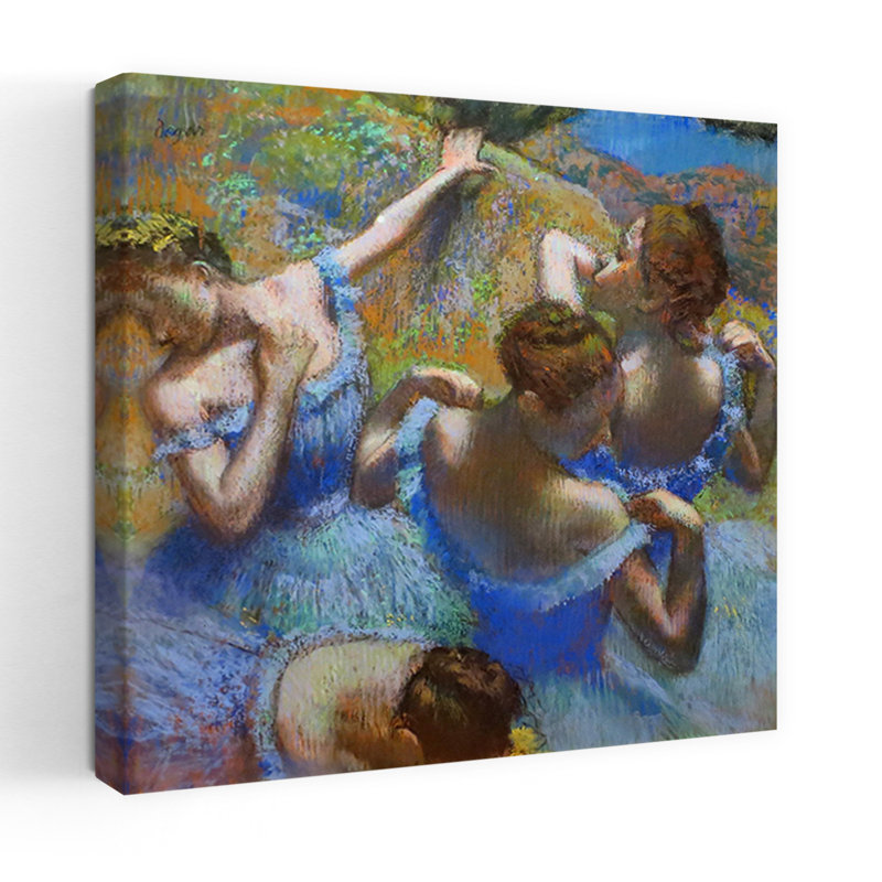 Ballerine Dietro Le Quinte, art contemporain abstrait, H 48 po x l 48 po