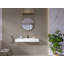 Lavabo de salle de bain rectangulaire en pierre 47,2 po