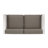 56.75'' Metal Outdoor Loveseat with Cushions-291962984-291962985
