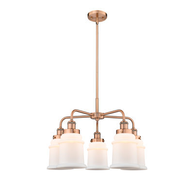 Alvi 5 - Light Glass Dimmable Chandelier