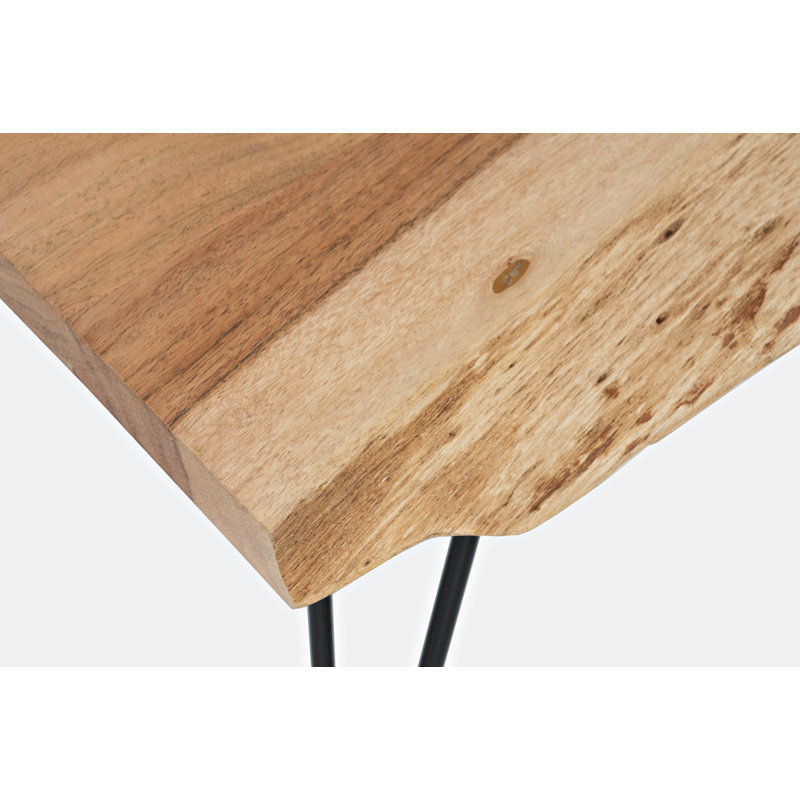 Cartan Solid Wood Top Single Coffee Table, Natural