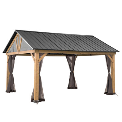 Net for cedar wood gazebo 336cm x 394cm, Kalossi