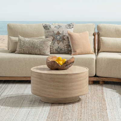 Mckenna Outdoor Round Coffee Table
