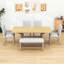 Ensemble de table de salle à manger extensible 6 pièces avec rallonge, chaise et banc Charmant-96010409-96010408-96010407