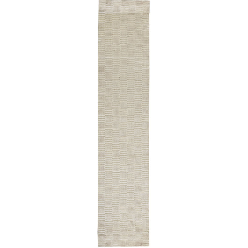 Hand Woven Linen Geometric Area Rug