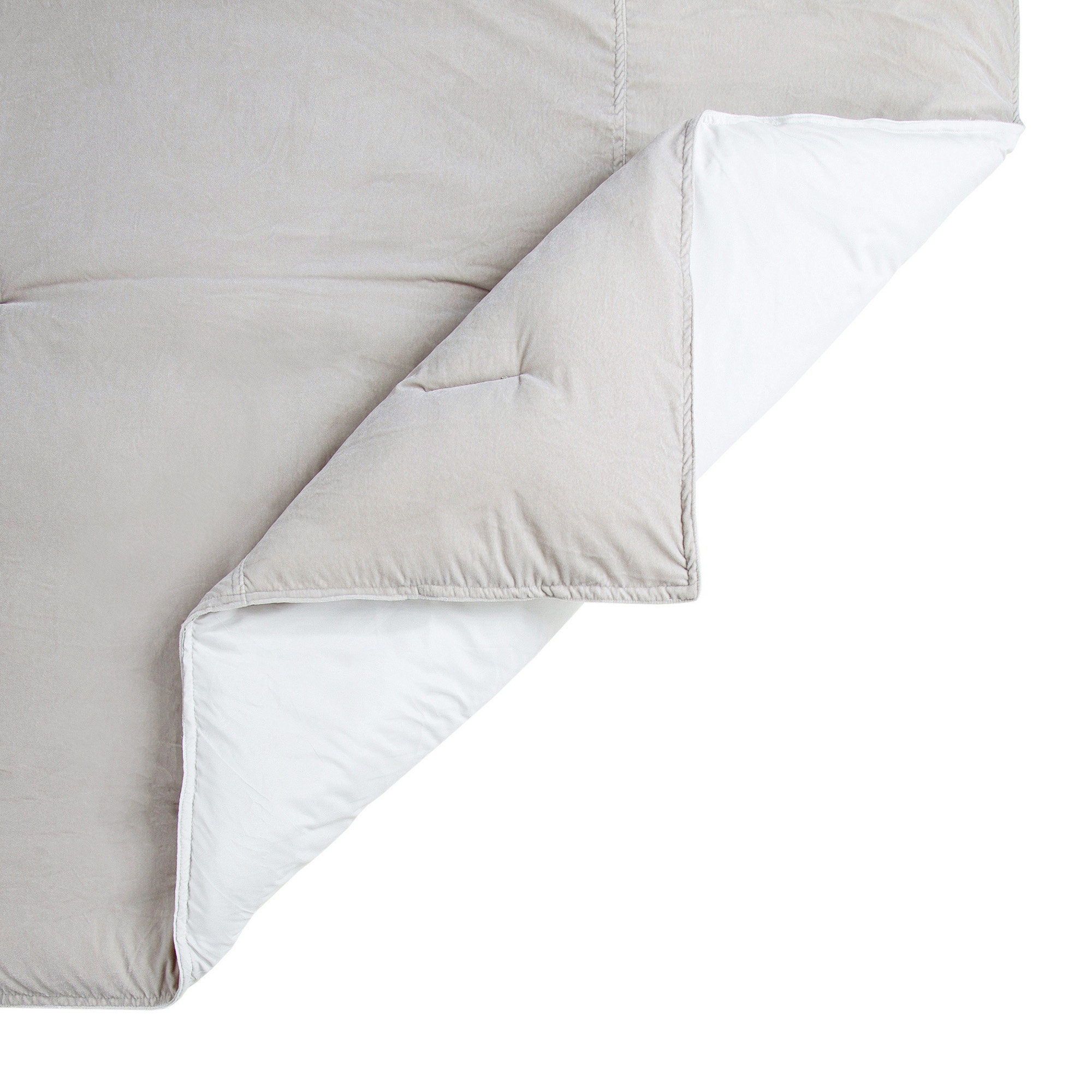 Estelle Velvet Soft Plush Classic Modern Chic Casual Comforter Set, Queen Comforter + 2 Standard Shams, Taupe