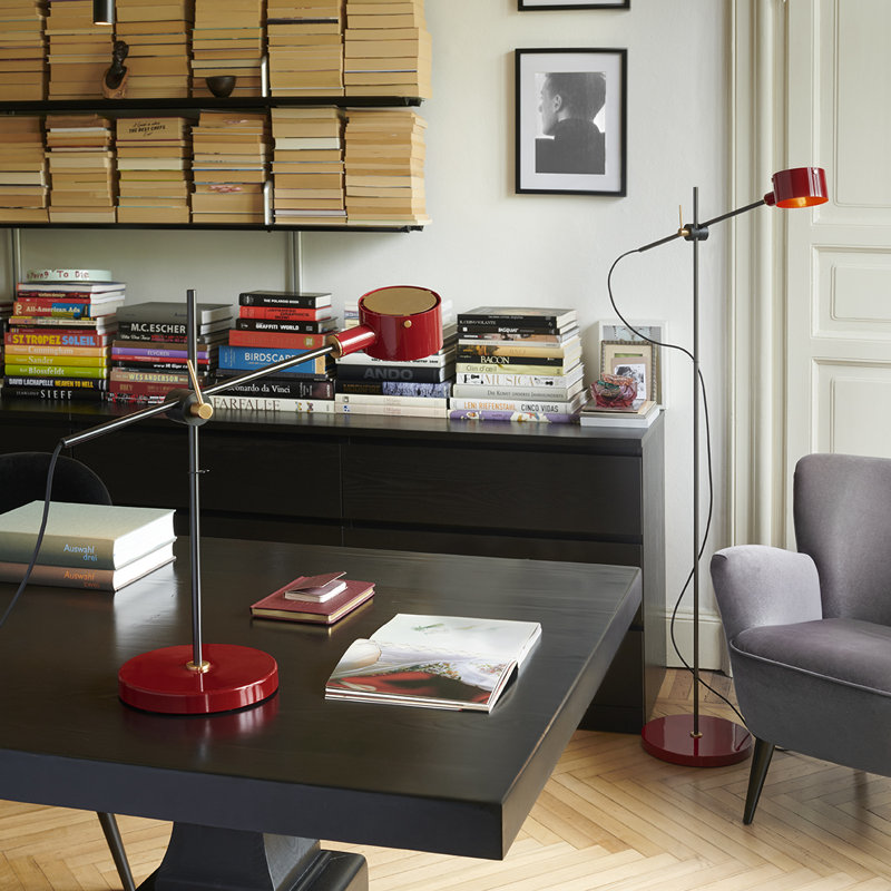G.O. Desk Table Lamp, Scarlet Red