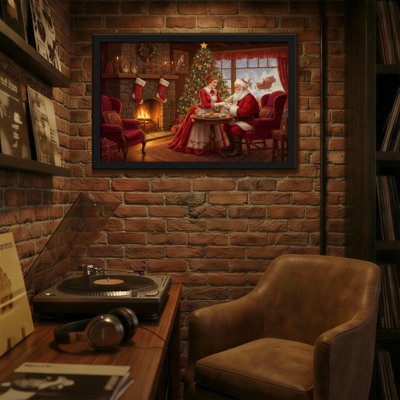 Christmas Santa And Mrs Claus Christmas Scene