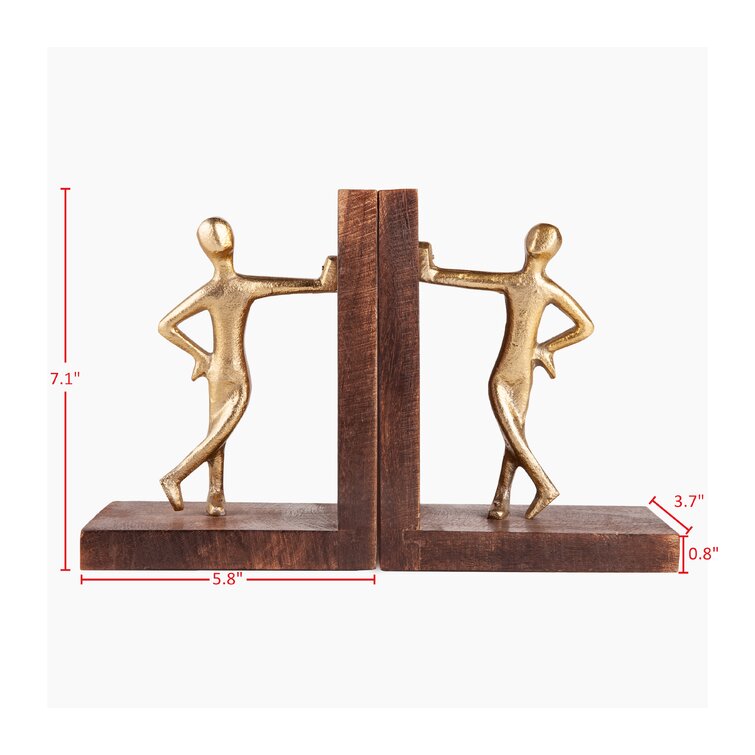  Fishing Figure Statue Decorative Bookends, Resin Bookend Holder  Artwork Ornament, Book Ends to Hold Books Heavy Duty : Home & Kitchen