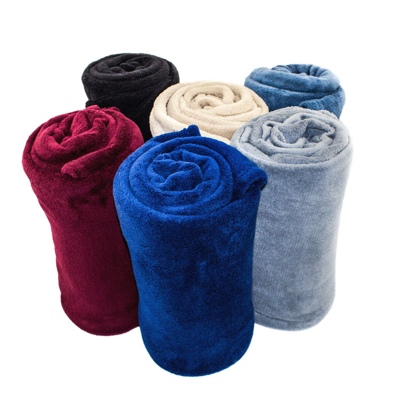 Viviano Knitted Throw Blanket, Denim