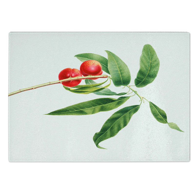 Tempered Glass Apricots by Giorgio Gallesio Chopping Board, 28.5 cm W x 20 cm L