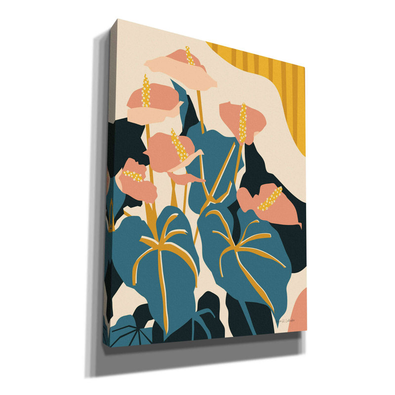 «Anthurium» par Megan Gallagher, art mural sur toile, H 16 po x l 12 po x P 0,75 po