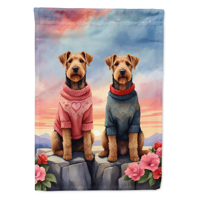 Drapeau pour niche pour chien H 40 po x l 28 po 