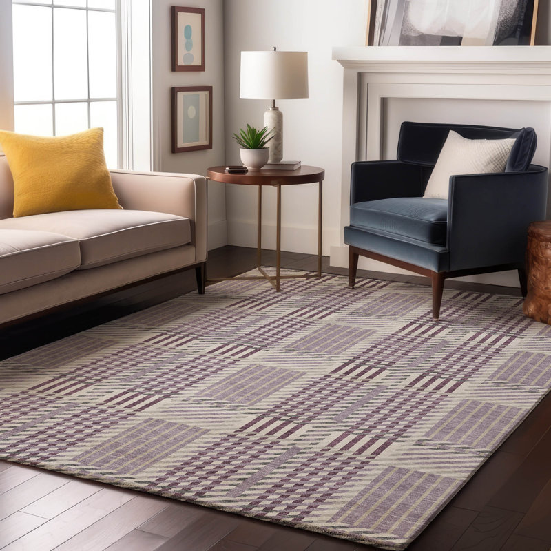 Tapis écossais Cortes AMF1000 lavable à la machine de qualité supérieure, Rectangle 5 pi x 7 pi 6 po