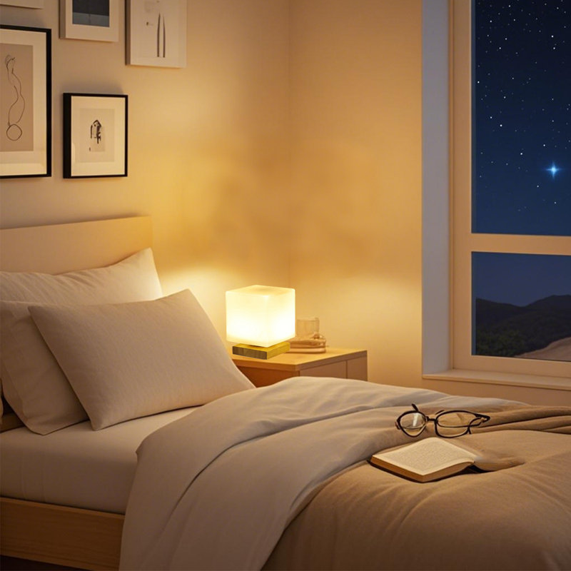 Lampe de table moderne en bois