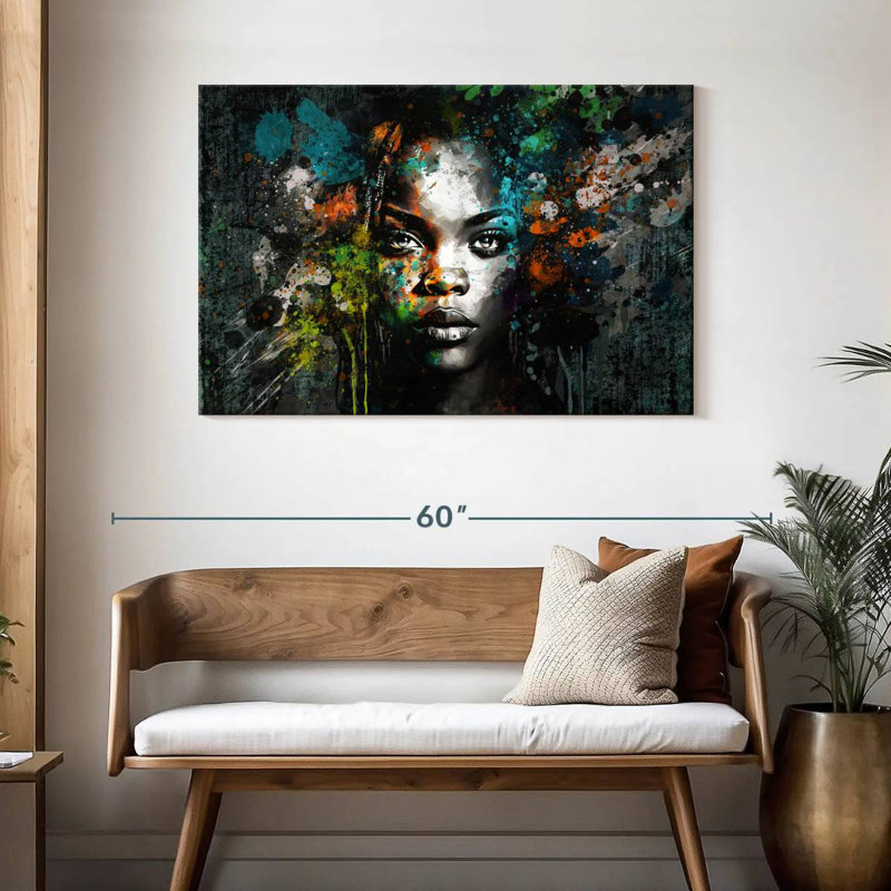 Charme africain grunge Leisha, H 30 po x l 45 po