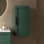 Armoire de salle de bain avec porte et tablette - scandinave moderne 11,86 po Large 28,85 po côté haut