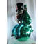 Sculpture «Nianto Giant Wealthy Gentleman» avec résine Pop Art champagne 49 po x 36 po x H 58 po