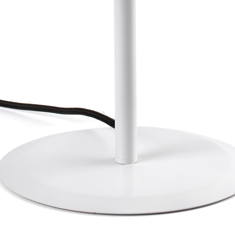 Conga Table Lamp, Beige, 19.5" H x 9.8" W x 9.8" D, White